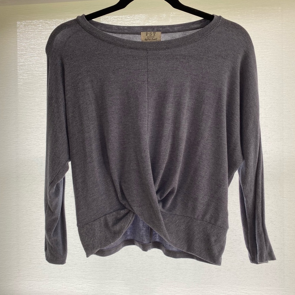 Purple Three-Quarter Sleeve Top